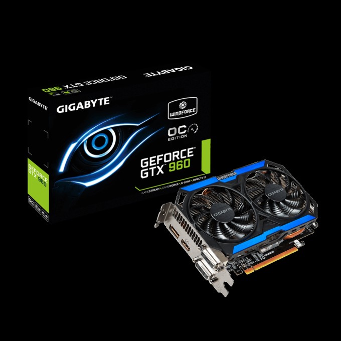 Immagine pubblicata in relazione al seguente contenuto: GIGABYTE lancia due video card GeForce GTX 960 WindForce 2X | Nome immagine: news22781_GIGABYTE-GeForce-GTX-960-WindForce-2X_2.jpg