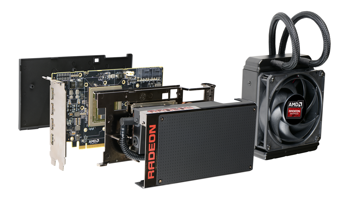 Media asset in full size related to 3dfxzone.it news item entitled as follows: AMD spiega come personalizzare il cooler della Radeon R9 Fury X | Image Name: news22790_AMD-Radeon-R9-Fury-X_1.png