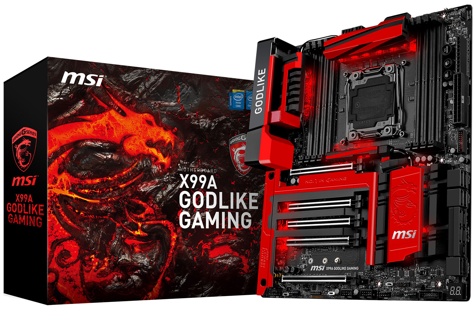 Media asset in full size related to 3dfxzone.it news item entitled as follows: MSI lancia ufficialmente la motherboard X99A GODLIKE GAMING ACK | Image Name: news22826_MSI-X99A-GODLIKE-GAMING-ACK_3.jpg