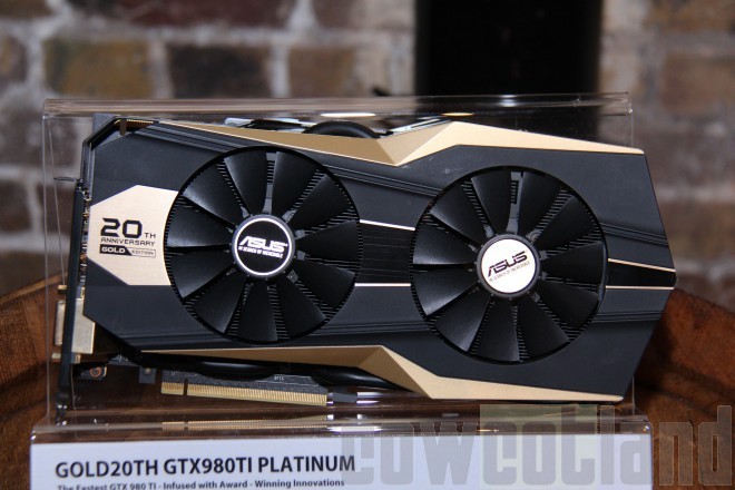 Media asset in full size related to 3dfxzone.it news item entitled as follows: ASUS mostra tre card GeForce GTX 980 Ti high-end non reference | Image Name: news22829_GTX-980-Ti-20th-Anniversary-Edition-Gold-Platinum_1.jpg