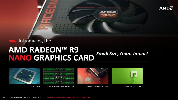 Media asset in full size related to 3dfxzone.it news item entitled as follows: AMD conferma il periodo di lancio della video card Radeon R9 Nano | Image Name: news22875_Radeon-R9-Nano_3.jpg