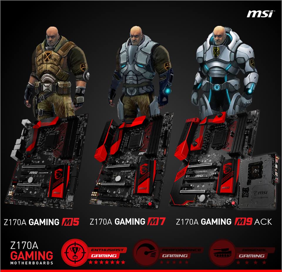 Immagine pubblicata in relazione al seguente contenuto: MSI svela in anteprima la linea di motherboard Z170 Gaming M | Nome immagine: news22885_MSI-Z170-Gaming-M_1.jpg