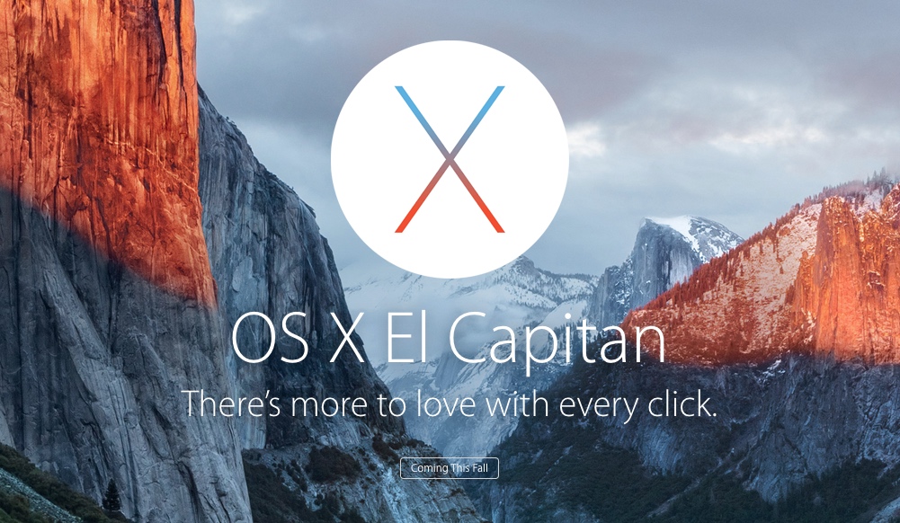Immagine pubblicata in relazione al seguente contenuto: Apple prepara il lancio degli iMac da 21.5-inch con display 4K e CPU Skylake | Nome immagine: news23036_Apple-OS-X-El-Capitan_1.jpg