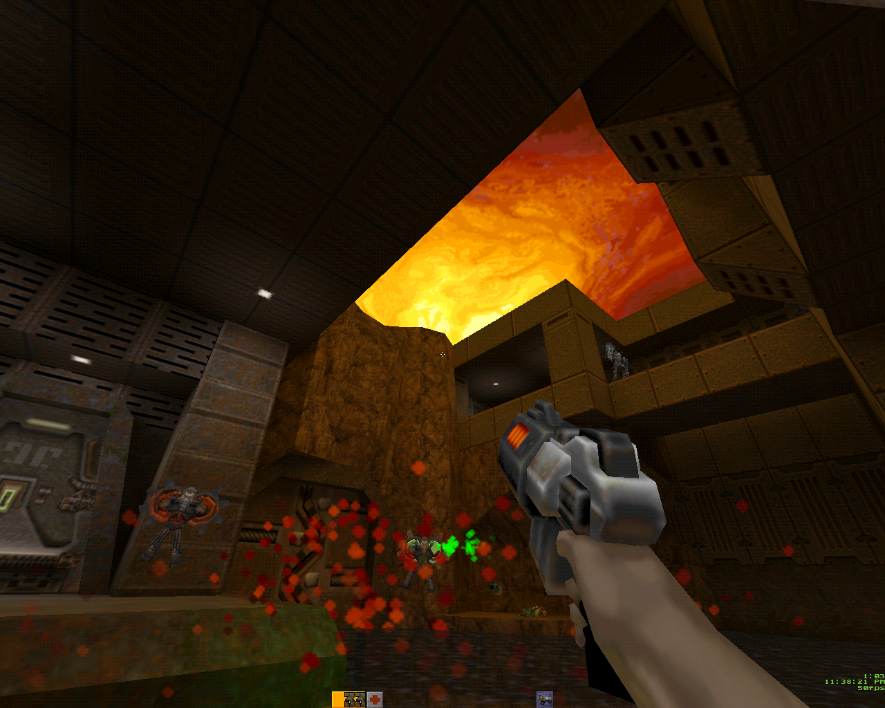 Media asset in full size related to 3dfxzone.it news item entitled as follows: Quake, QuakeWorld, FitzQuake e Quake 2 per DOS con Voodoo2, Voodoo3 e Voodoo5 | Image Name: news23108_Quake-2-3dfx-Voodoo5-MS-DOS-Screenshot_1.png