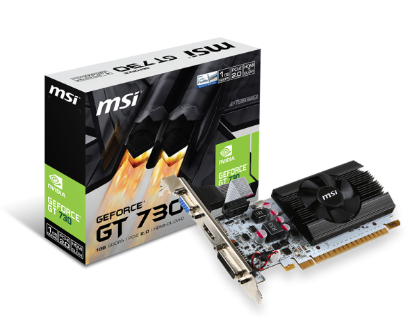 Immagine pubblicata in relazione al seguente contenuto: MSI lancia una GeForce GT 730 factory-overclocked con PCB bianco | Nome immagine: news23165_MSI-GeForce-GT-730-LP-OC-1GB-G-DDR5_3.png