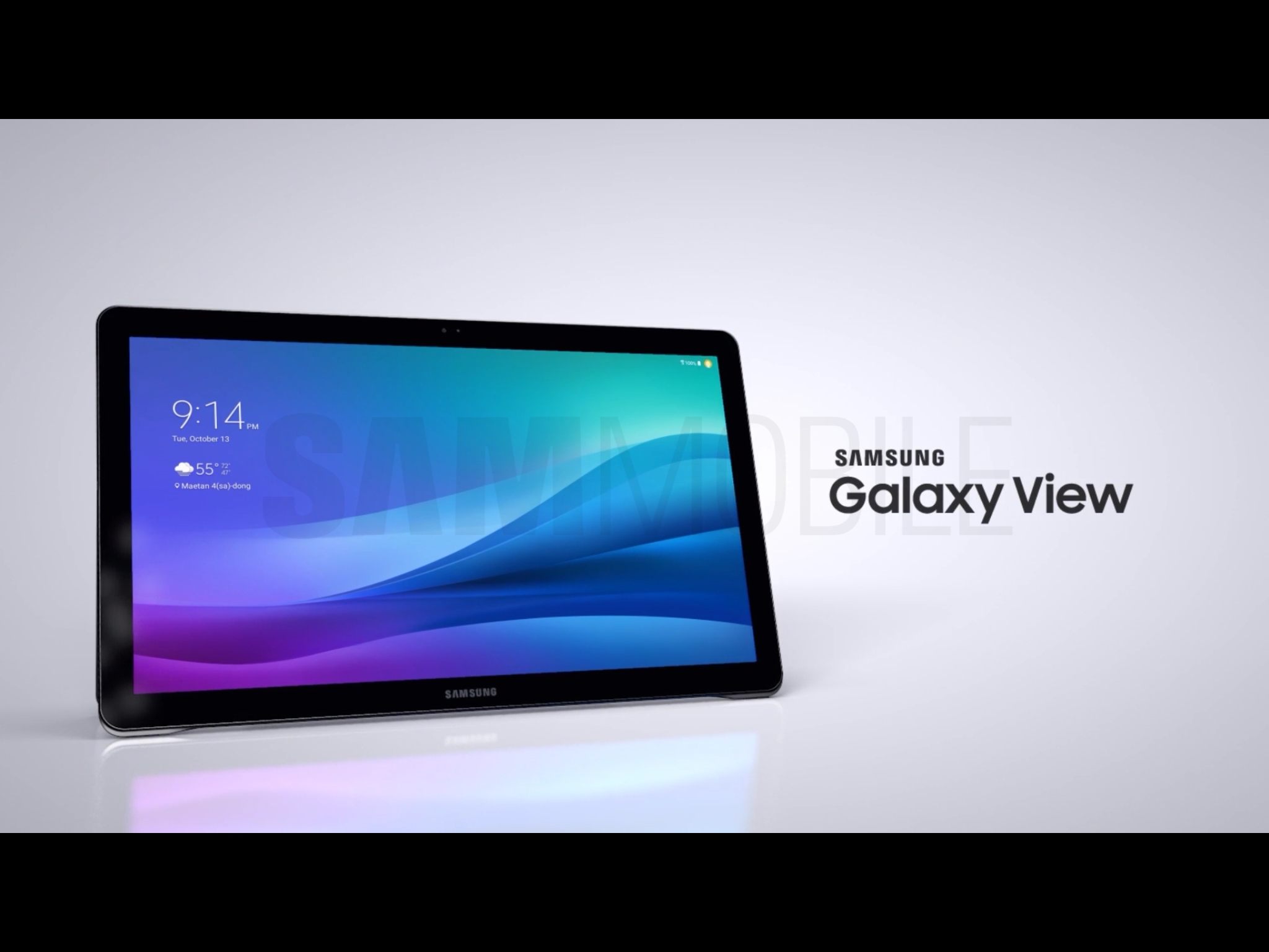 Immagine pubblicata in relazione al seguente contenuto: Foto del tablet Android Galaxy View di Samsung con display da 18.4-inch | Nome immagine: news23256_Samsung-Galaxy-View_1.jpg