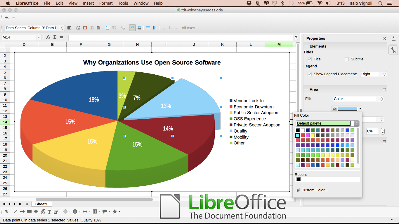 Media asset in full size related to 3dfxzone.it news item entitled as follows: Lo sviluppo di LibreOffice 5.1 entra ufficialmente nella fase finale | Image Name: news23292_LibreOffice-5.1-Screenshot_1.png