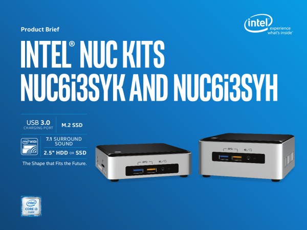 Media asset in full size related to 3dfxzone.it news item entitled as follows: Intel introduce i primi mini-PC NUC basati su un processore Skyake | Image Name: news23360_Intel-NUC-Skylake_2.jpg