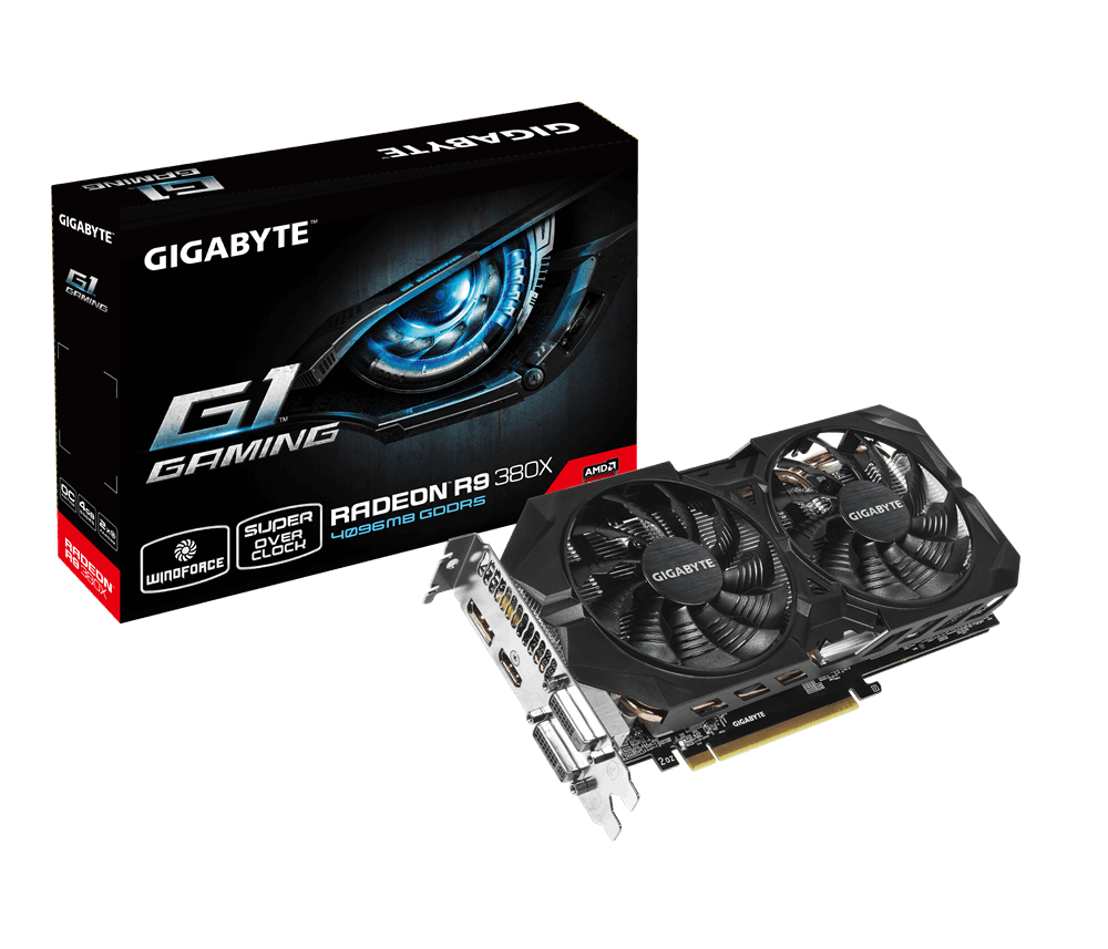 Immagine pubblicata in relazione al seguente contenuto: GIGABYTE lancia la Radeon R9 380X WINDFORCE 2X G1 GAMING 4GB | Nome immagine: news23386_GIGABYTE-Radeon-R9-380X-WINDFORCE-2X-G1-GAMING_4.png