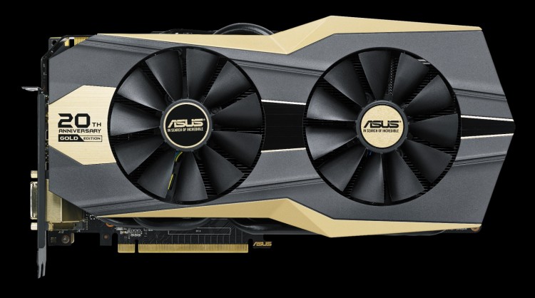 Immagine pubblicata in relazione al seguente contenuto: ASUS annuncia la GeForce GTX 980 Ti 20th Anniversary Gold Edition | Nome immagine: news23404_ASUS-GeForce-GTX-980-Ti-20th-Anniversary-Gold-Edition_1.jpg