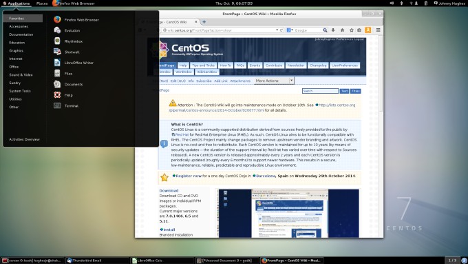 Immagine pubblicata in relazione al seguente contenuto: Disponibile CentOS Linux 7 (1511) basato su Red Hat Enterprise Linux 7.2 | Nome immagine: news23490_CentOS-7-Screenshot_1.jpg