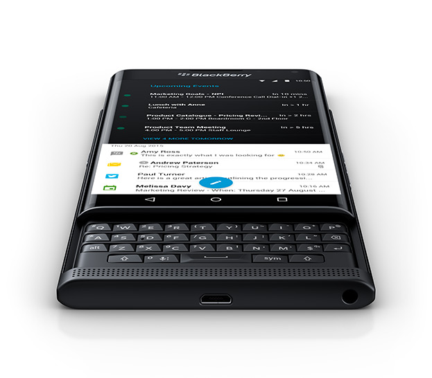 Immagine pubblicata in relazione al seguente contenuto: BlackBerry sta valutando l'opportunit di lanciare altri smartphone Android | Nome immagine: news23527_BlackBerry-Priv_1.jpg
