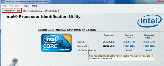 Media asset in full size related to 3dfxzone.it news item entitled as follows: CPU Information Utilities: Intel Processor Identification Utility 5.40 | Image Name: news23539_Intel-Processor-Identification-Utility-Screenshot_1.gif