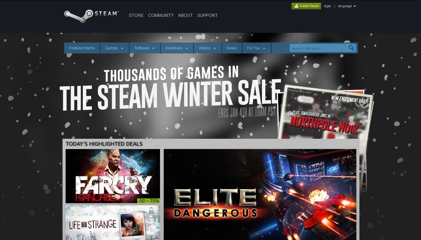 Risorsa grafica - foto, screenshot o immagine in genere - relativa ai contenuti pubblicati da amdzone.it | Nome immagine: news23575_Steam-Store-Home_1.jpg