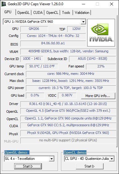 Media asset in full size related to 3dfxzone.it news item entitled as follows: Video Card & GPU Information Utilities: GPU Caps Viewer 1.26.0 | Image Name: news23576_GPU-Caps-Viewer-Screenshot_1.png