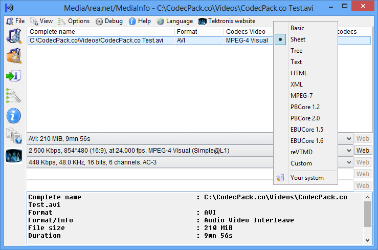 Immagine pubblicata in relazione al seguente contenuto: MediaInfo Alternative 0.7.81 visualizza le propriet dei file multimediali | Nome immagine: news23582_MediaInfo-Alternative-Screenshot_1.png