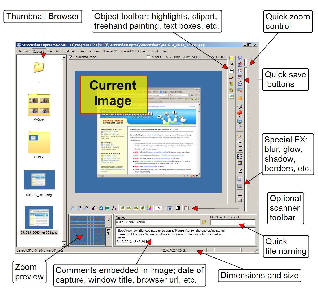 Media asset in full size related to 3dfxzone.it news item entitled as follows: Catturare gli screenshot di Windows e game con Screenshot Captor 4.16.1 | Image Name: news23588_Screenshot-Captor-Screenshot_1.png