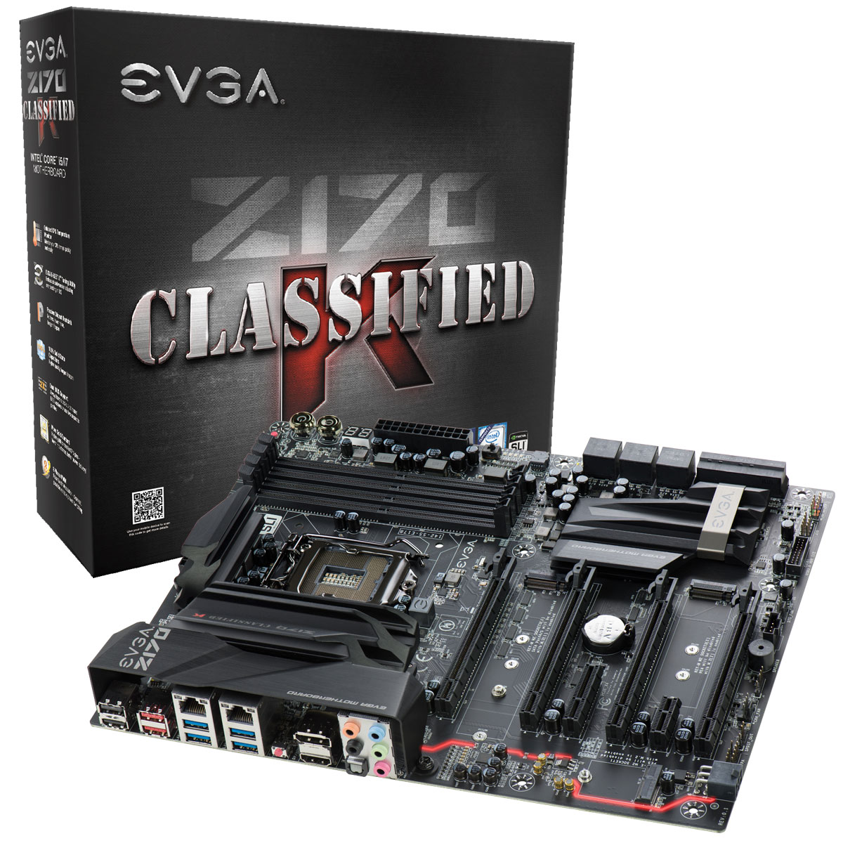 Media asset in full size related to 3dfxzone.it news item entitled as follows: Overclocking: EVGA lancia la motherboard Z170 Classified K per CPU Skylake | Image Name: news23648_EVGA-Z170-Classified-K_6.jpg