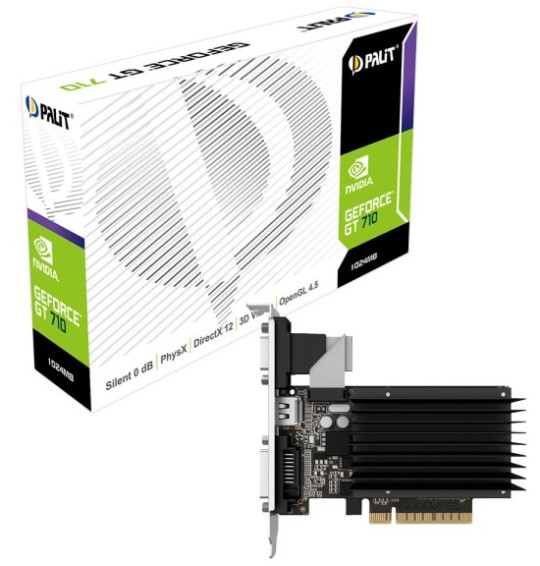 Immagine pubblicata in relazione al seguente contenuto: Palit annuncia la video card GeForce GT 710 con 1GB/2GB di RAM DDR3 | Nome immagine: news23691_Palit-GeForce-GT-710_1.jpg