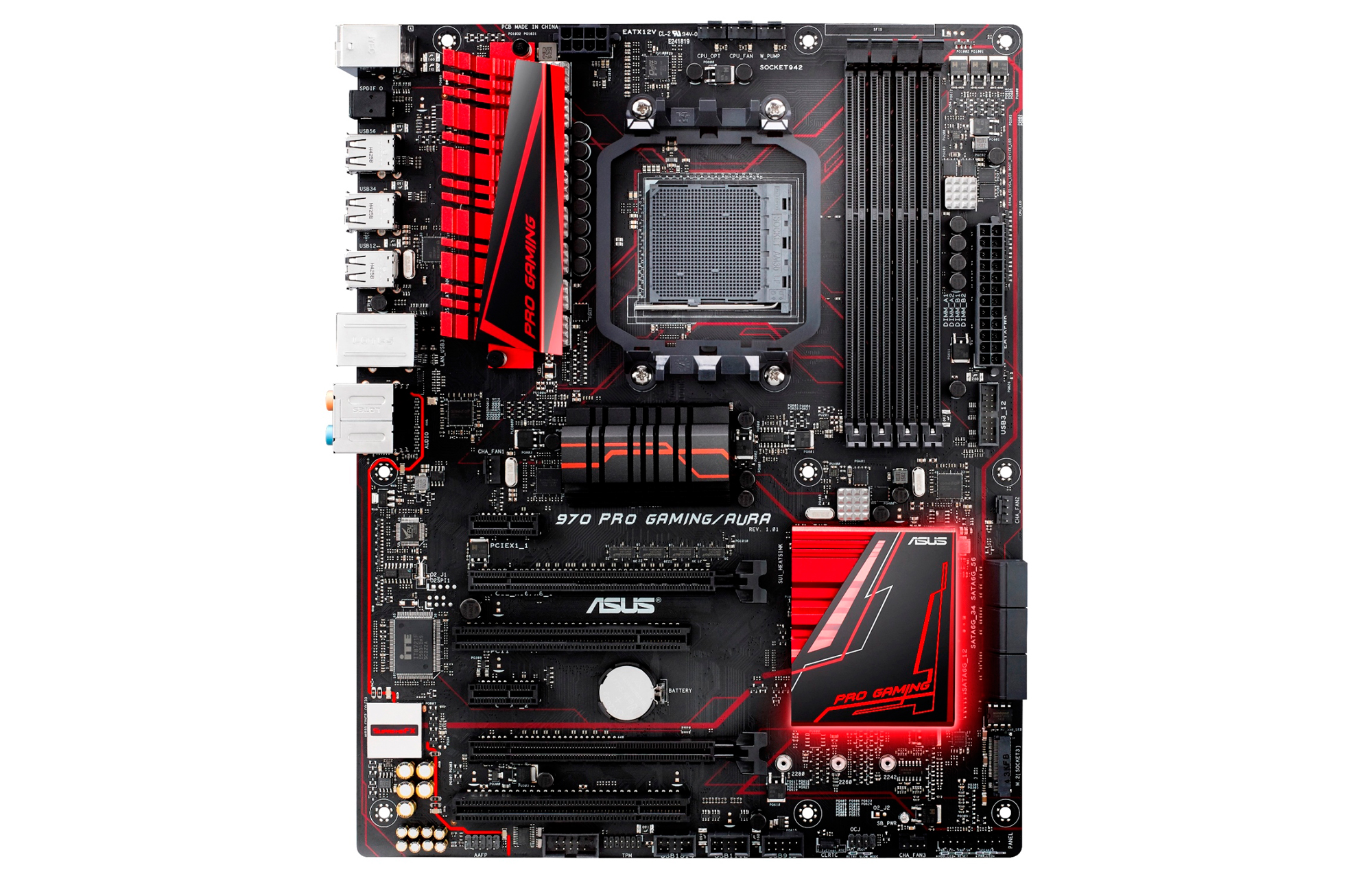 Immagine pubblicata in relazione al seguente contenuto: ASUS annuncia la motherboard 970 Pro Gaming/Aura per CPU AMD AM3+ | Nome immagine: news23703_ASUS-970-PRO-GAMING-AURA_4.jpg