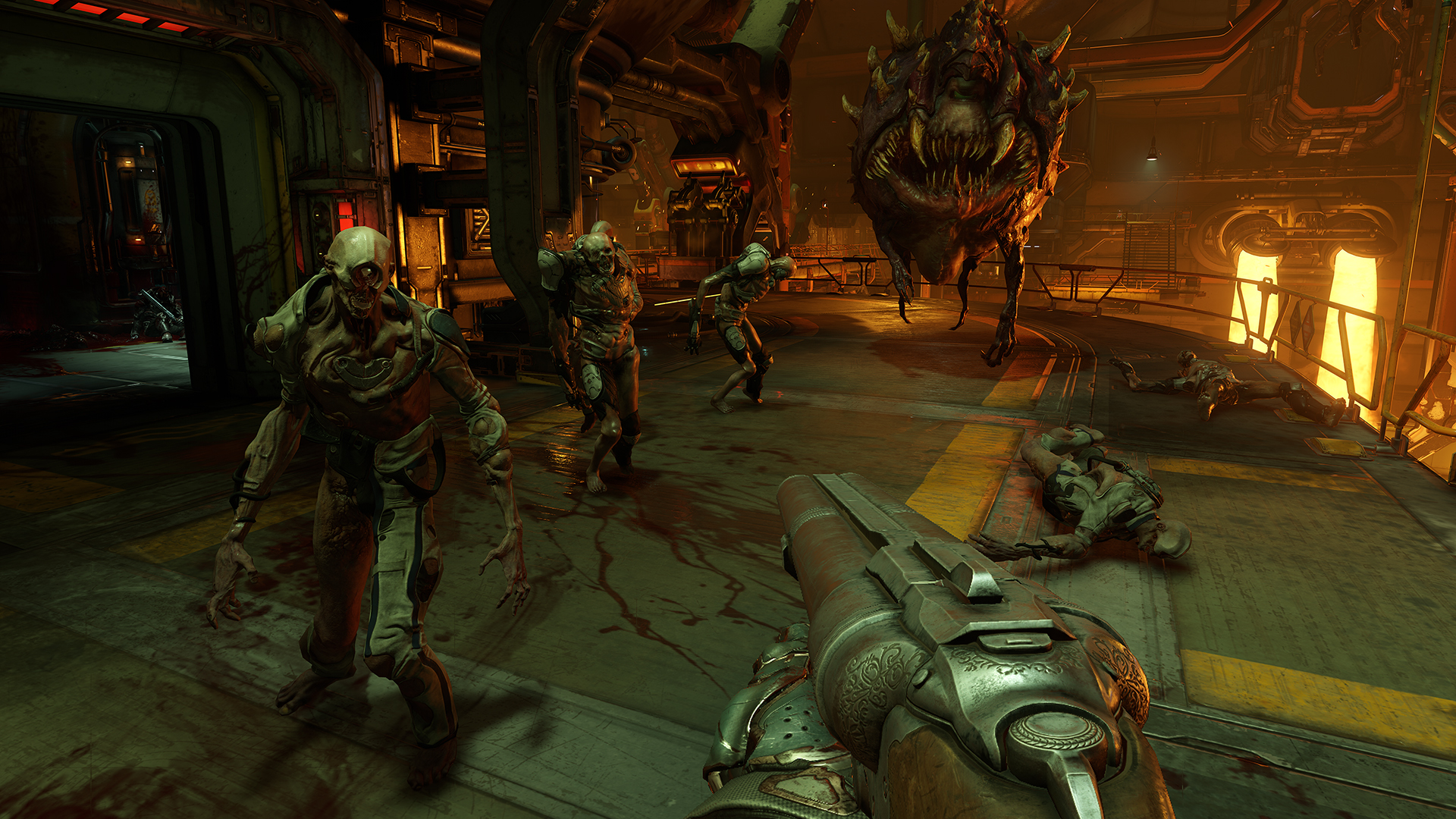 Media asset in full size related to 3dfxzone.it news item entitled as follows: Bethesda pubblica un nuovo gameplay trailer e la data di lancio di DOOM | Image Name: news23746_DOOM-Screenshot_2.jpg