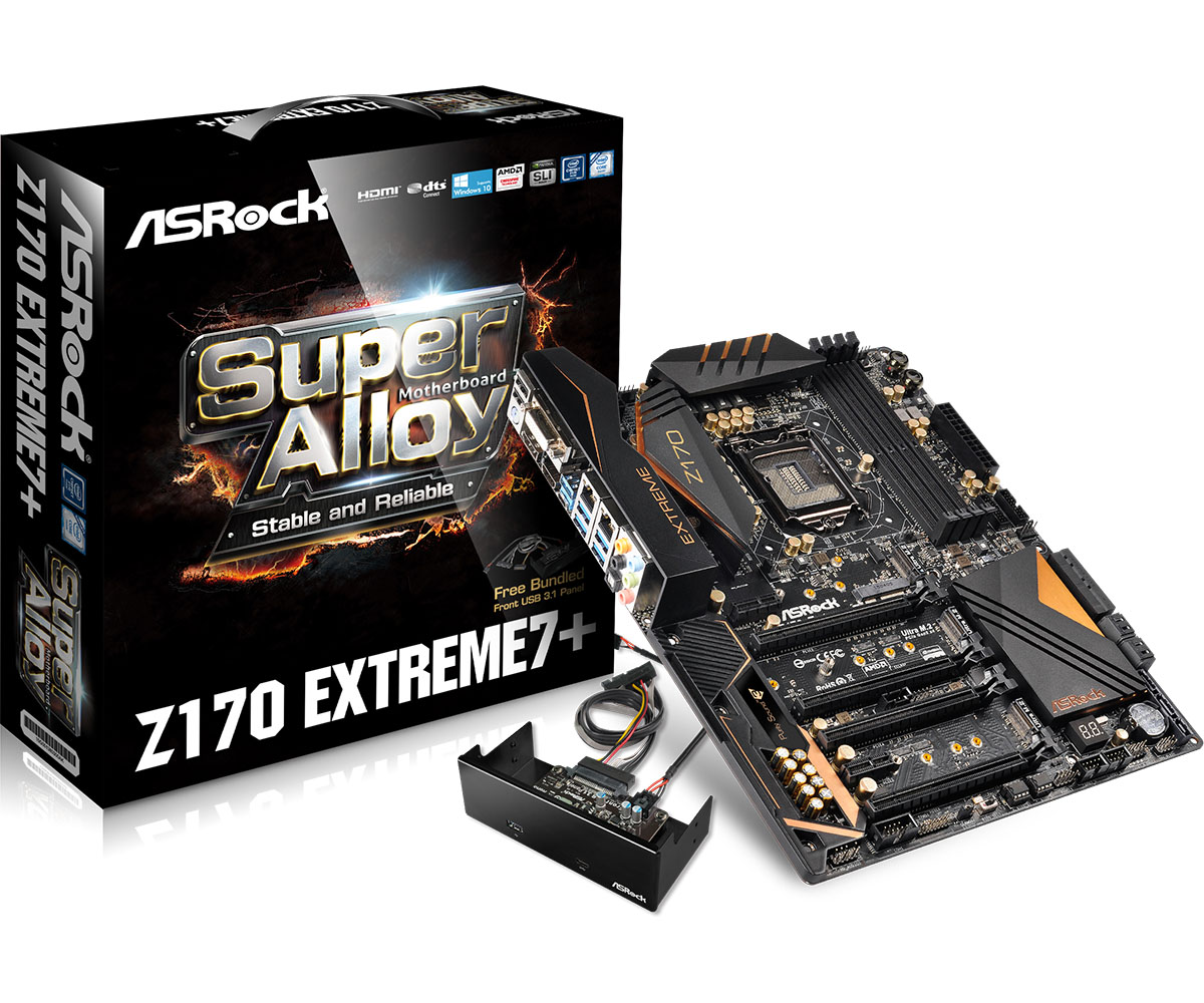 Immagine pubblicata in relazione al seguente contenuto: I nuovi BIOS di ASRock impediscono l'overclocking delle CPU Skylake non K | Nome immagine: news23756_ASRock-Z170-Extreme7-Plus_1.jpg