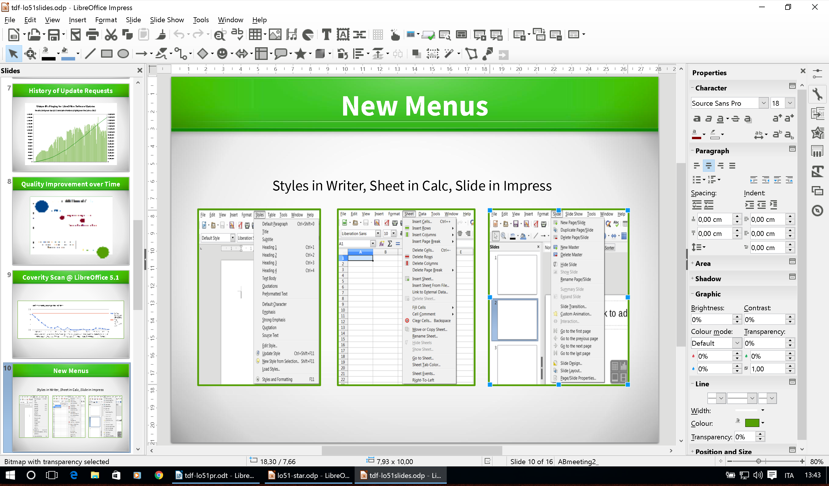 Immagine pubblicata in relazione al seguente contenuto: LibreOffice Productivity Suite 5.1.0  disponibile per il download | Nome immagine: news23775_LibreOffice_2.png