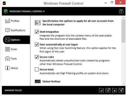 Media asset in full size related to 3dfxzone.it news item entitled as follows: Free Internet Security Utilities: Windows Firewall Control 4.6.1.0 | Image Name: news23782_Windows-Firewall-Control-Screenshot_2.png