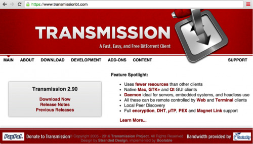 Immagine pubblicata in relazione al seguente contenuto: Il ransomware KeRanger minaccia i possessori di sistemi OS X di Apple | Nome immagine: news23911_Transmission-Screenshot_1.jpg