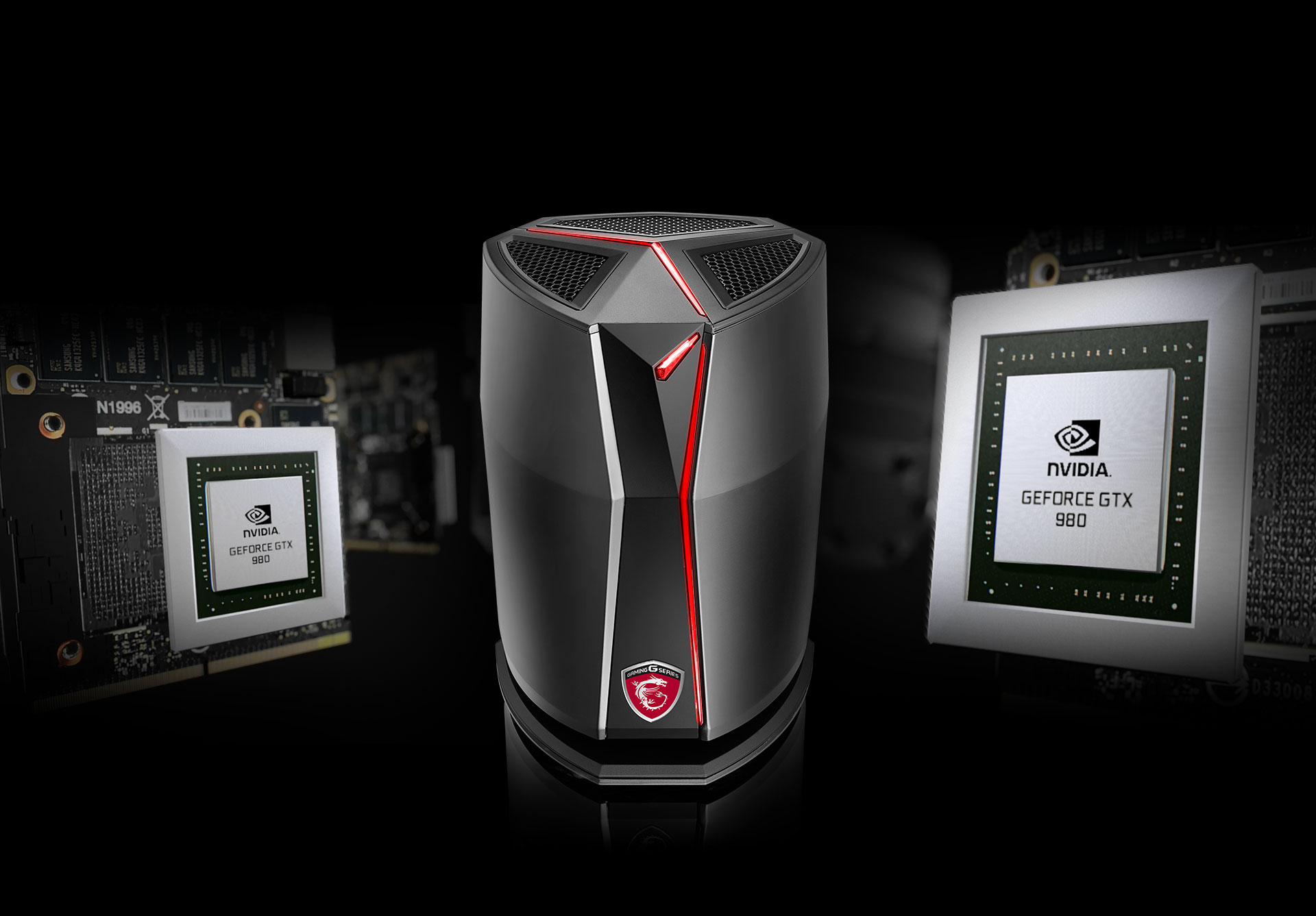 Immagine pubblicata in relazione al seguente contenuto: Gaming: MSI annuncia il mini-PC Vortex che include 2 GeForce GTX 980 in SLI | Nome immagine: news23976_MSI-Vortex_2.jpg