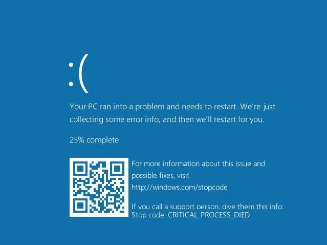 Immagine pubblicata in relazione al seguente contenuto: Microsoft aggiunge un codice QR alle schermate blue (BSOD) di Windows 10 | Nome immagine: news24107_Microsoft-BSOD-QR-code_1.jpg