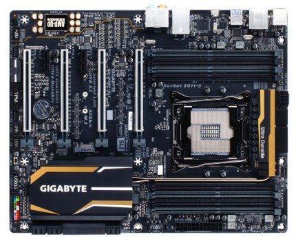 Immagine pubblicata in relazione al seguente contenuto: GIGABYTE introduce la motherboard high-end X99P-SLI per CPU Intel LGA2011-3 | Nome immagine: news24111_GIGABYTE-X99P-SLI_1.jpg