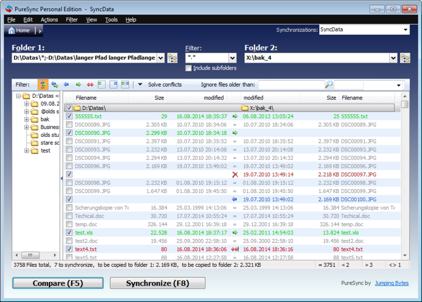 Media asset in full size related to 3dfxzone.it news item entitled as follows: PureSync 4.2.2 consente anche il backup incrementale delle fotografie | Image Name: news24152_PureSync-Screenshot_2.png