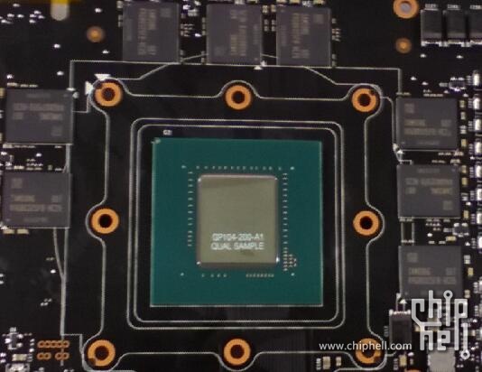 Immagine pubblicata in relazione al seguente contenuto: Foto della GPU GP104 della GeForce GTX 1080 e dei chip di GDDR5X Micron | Nome immagine: news24167_GPU-GeForce-GTX-1070_1.jpg