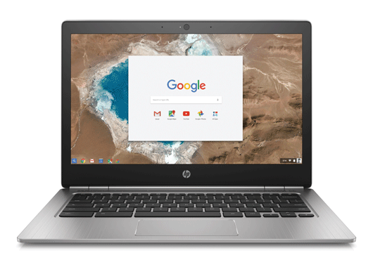 Immagine pubblicata in relazione al seguente contenuto: HP lancia i Chomebook 13 con display IPS QHD+ e processori Intel Core M Skylake | Nome immagine: news24189_Chromebook-13_1.png