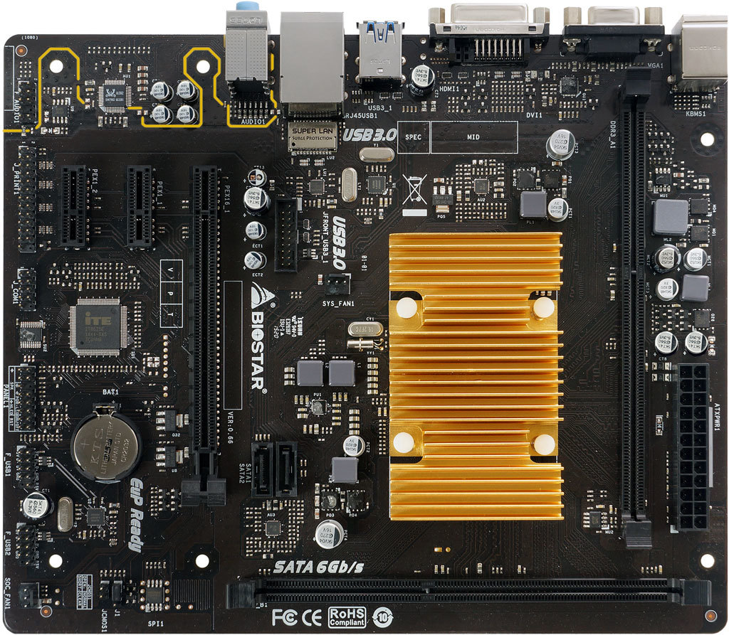 Media asset in full size related to 3dfxzone.it news item entitled as follows: BIOSTAR introduce la motherboard micro-ATX J3160MD con SoC Braswell | Image Name: news24278_BIOSTAR-J3160MD_2.jpg
