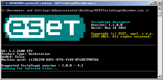 Immagine pubblicata in relazione al seguente contenuto: I creatori del ransomware TeslaCryptc pubblicano una key per decifrare i file | Nome immagine: news24296_TeslaCrypt_2.png