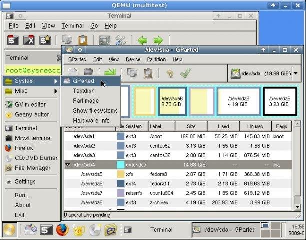 Media asset in full size related to 3dfxzone.it news item entitled as follows: Ripristinare e configurare un sistema Linux o Windows con SystemRescueCd 4.7.3 | Image Name: news24372_SystemRescueCd-Screenshot_2.jpg