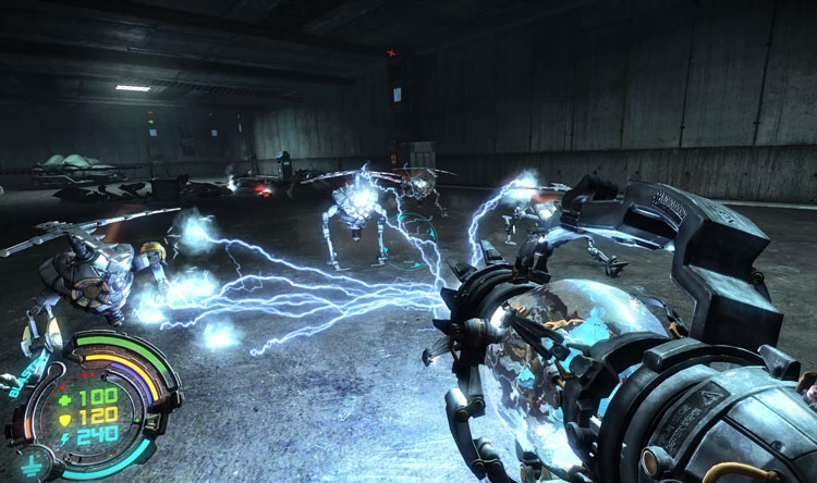 Immagine pubblicata in relazione al seguente contenuto: Trailer di lancio e screenshots del first-person shooter Hard Reset Redux | Nome immagine: news24373_Hard-Reset-Redux-Screenshot_2.jpg