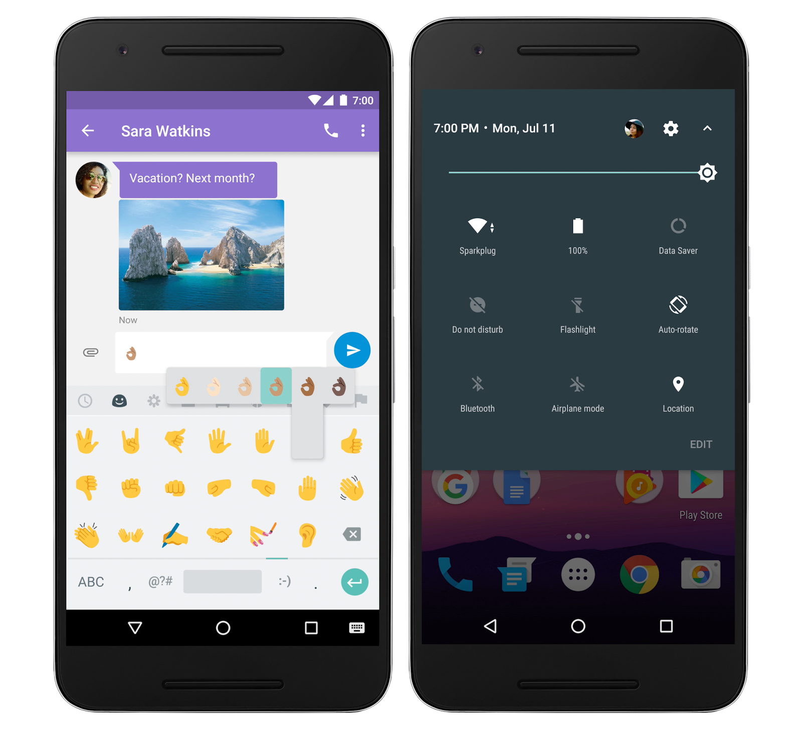 Immagine pubblicata in relazione al seguente contenuto: Google comincia la distribuzione di Android 7.0 Nougat ai Nexus | Nome immagine: news24813_Android-7-0-Nougat_1.png