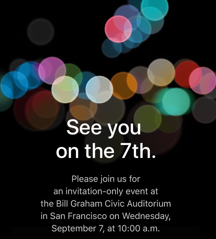 Immagine pubblicata in relazione al seguente contenuto: Apple comunica la data della presentazione ufficiale dei nuovi iPhone | Nome immagine: news24855_Apple-iPhone-7-iPhone-6SE-Press-Invitation_1.jpg
