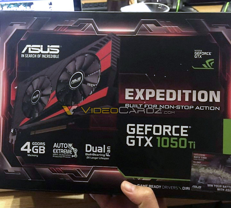 Immagine pubblicata in relazione al seguente contenuto: Foto della video card non reference GeForce GTX 1050 Ti Expedition di ASUS | Nome immagine: news25069_ASUS-GeForce-GTX-1050-Ti-Expedition_1.jpg