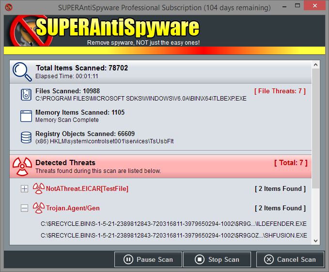 Immagine pubblicata in relazione al seguente contenuto: Antivirus & AntiSpyware Tools: SUPERAntiSpyware Free Edition 6.0.1228 | Nome immagine: news25127_SUPERAntiSpyware-Screenshot_2.png