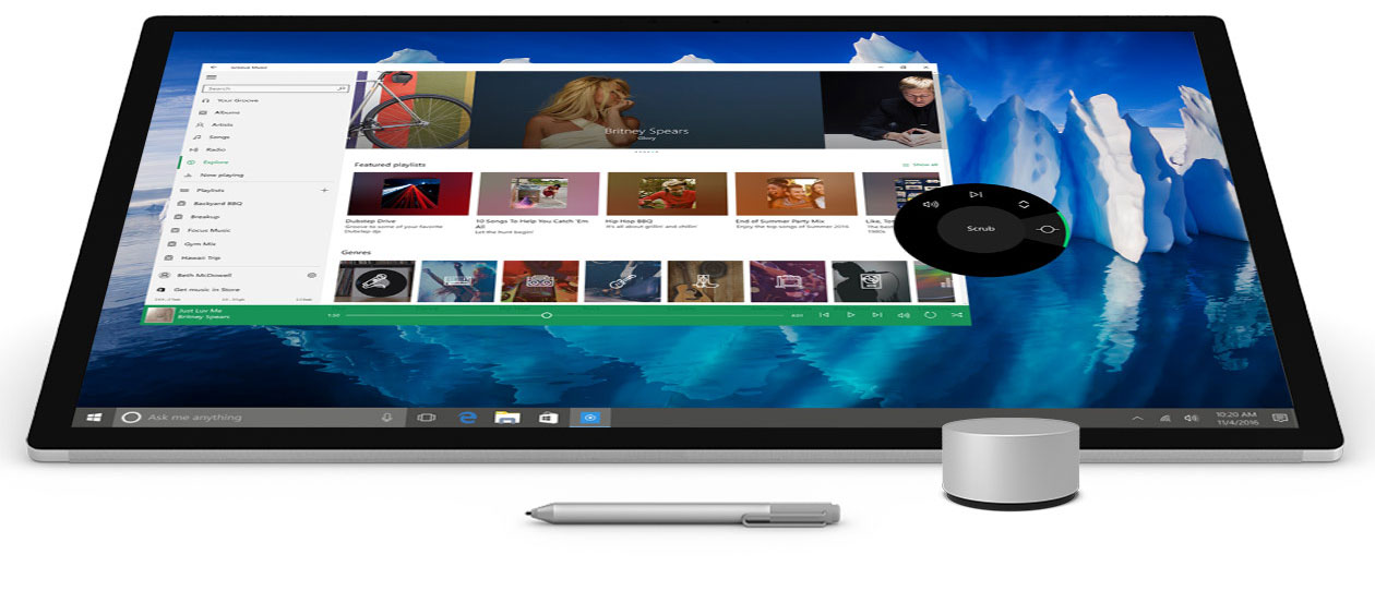Immagine pubblicata in relazione al seguente contenuto: Microsoft reinventa il PC desktop annunciando l'all-in-one Surface Studio | Nome immagine: news25170_Surface_Studio_2.jpg