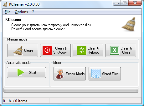 Immagine pubblicata in relazione al seguente contenuto: Free Cleaning & Optimizing Utilities: KCleaner 3.2.0.82 - HDD & SSD Ready | Nome immagine: news25183_KCleaner-Screenshot_1.png