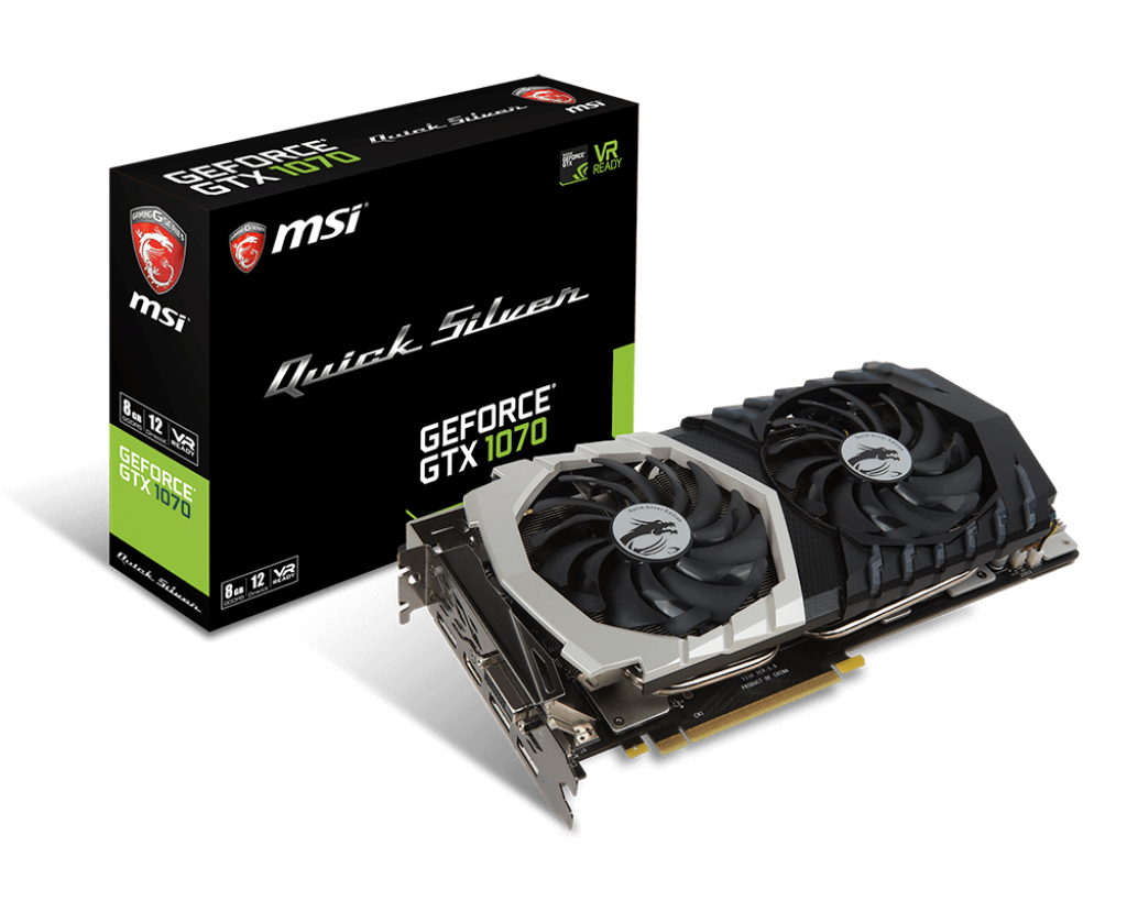 Immagine pubblicata in relazione al seguente contenuto: MSI annuncia le video card GeForce GTX 1070 Quick Silver Edition 8G e OC | Nome immagine: news25184_MSI-GeForce-GTX-1070-Quick-Silver-Edition-8G_4.png