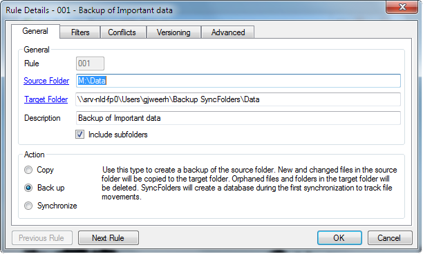 Immagine pubblicata in relazione al seguente contenuto: SyncFolders 3.4.111 sincronizza le directory in locale e in remoto | Nome immagine: news25237_SyncFolders-Screenshot_2.png