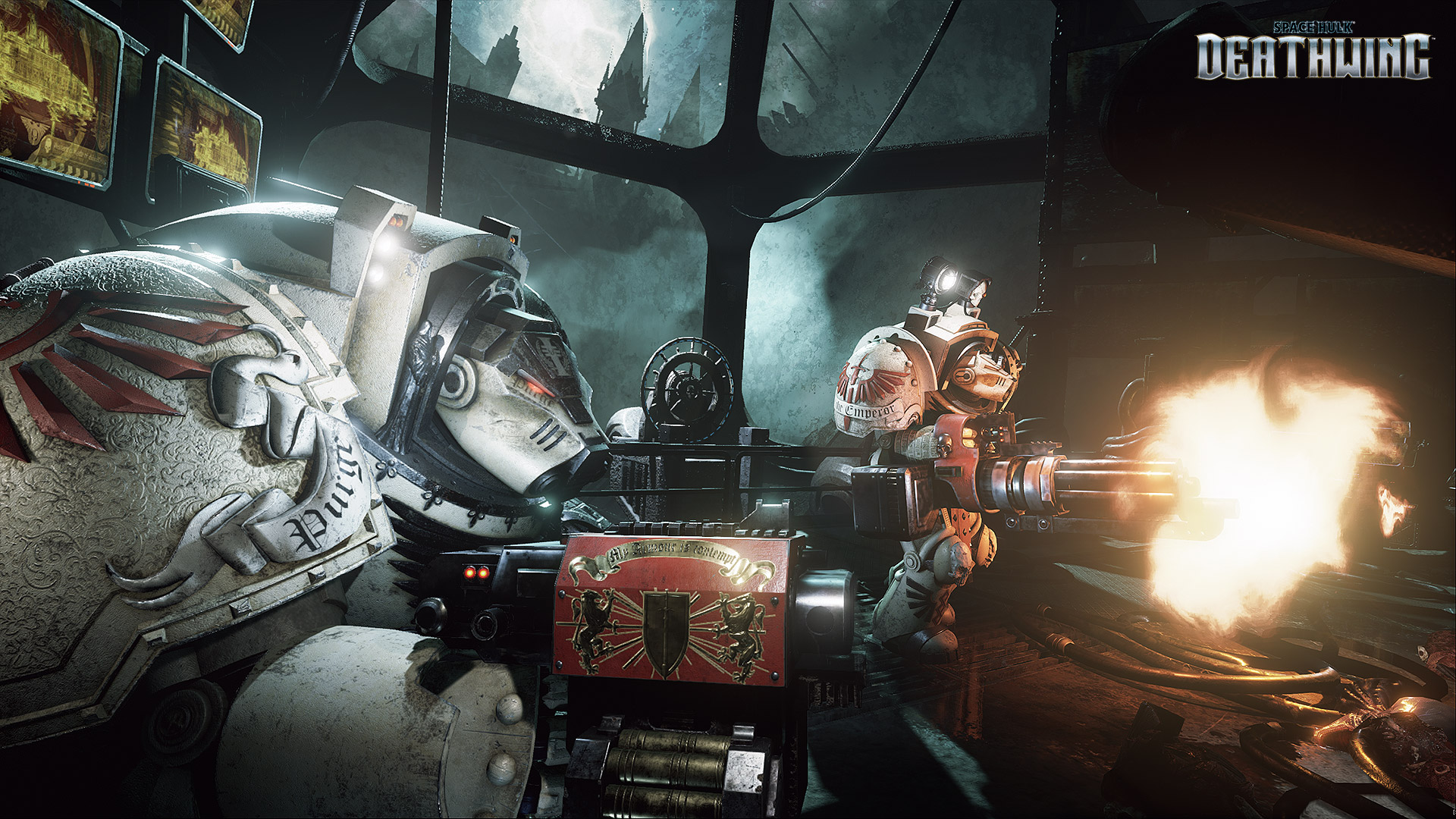 Immagine pubblicata in relazione al seguente contenuto: 17 minuti di gameplay in single-player dello shooterSpace Hulk: Deathwing | Nome immagine: news25285_Space-Hulk-Deathwing-Screenshot_1.jpg