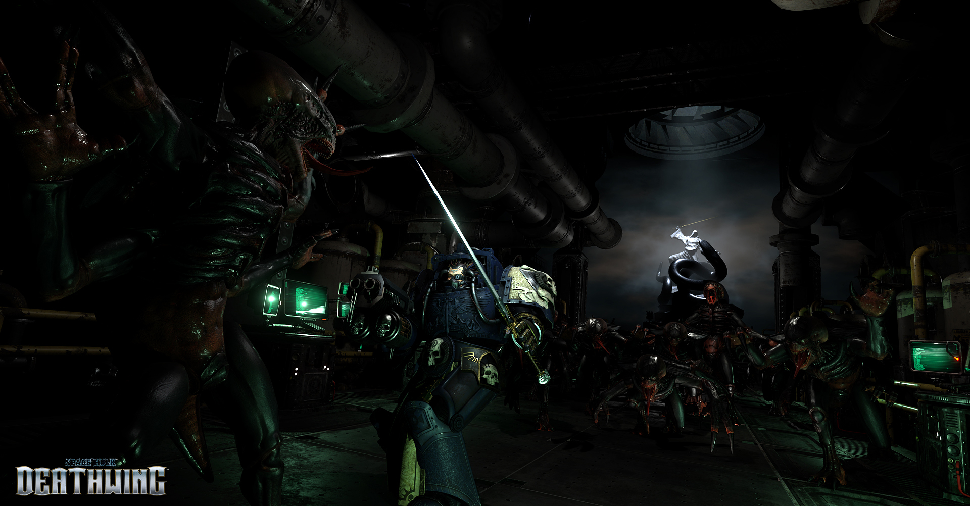 Media asset in full size related to 3dfxzone.it news item entitled as follows: 17 minuti di gameplay in single-player dello shooterSpace Hulk: Deathwing | Image Name: news25285_Space-Hulk-Deathwing-Screenshot_3.jpg