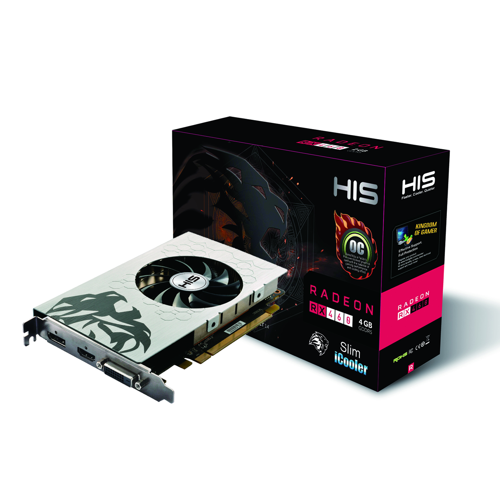 Immagine pubblicata in relazione al seguente contenuto: HIS introduce la video card Radeon HIS RX 460 Slim-iCooler OC 4GB | Nome immagine: news25323_Radeon-HIS-RX-460-Slim-iCooler-OC-4GB_4.jpg